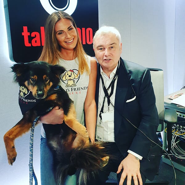 Natalia George with Eamonn Holmes