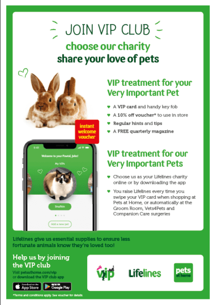 Lost pets at hot sale home vip card